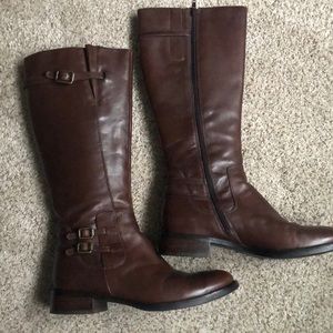Ecco Hobart espresso riding boots, size 8